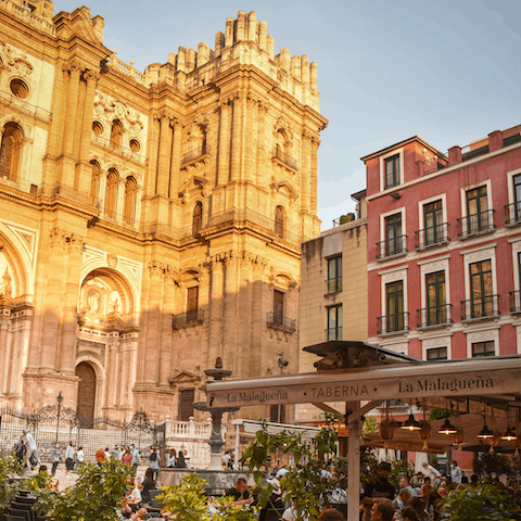 Spend the day shopping and dining in Málaga, less than 60 km away from home