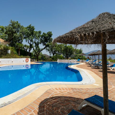 Swim a few lengths in the residents' pool before cocktails on the loungers