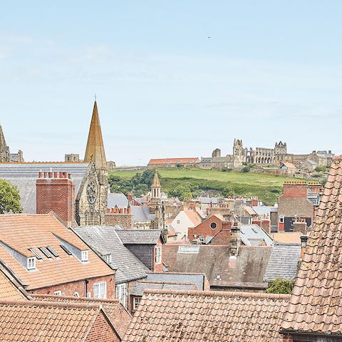 Stroll fifteen minutes to the ruins of Whitby Abbey before getting chips at the seaside