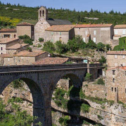 Take a twenty-minute drive over to Minerve to explore the medieval village 