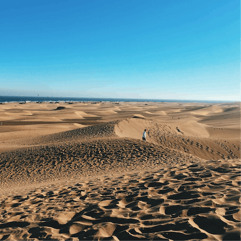 Stay just a fifteen-minute drive from the Maspalomas Dunes