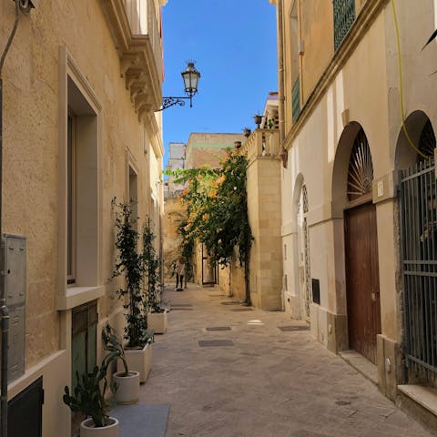 Explore the sun-soaked streets of Nardò, a short drive from home