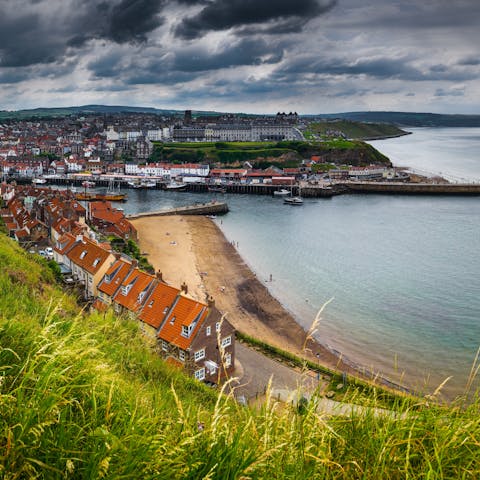 Discover Whitby's links to Captain Cook and Count Dracula – the popular seaside town is nine miles away