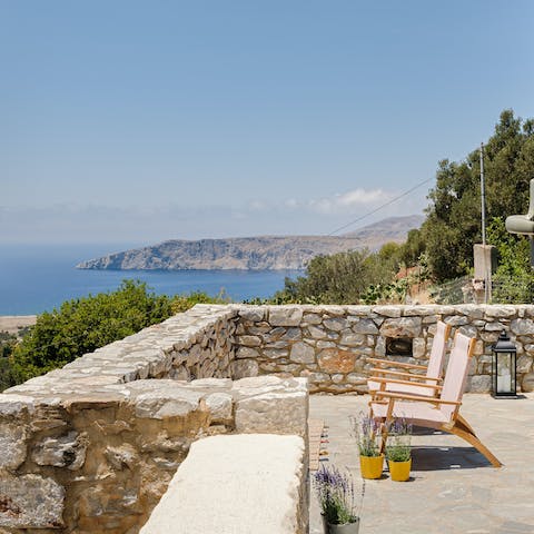 Be inspired by the expansive sea views from the terrace