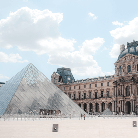 Travel ten stops on line 7 to the Louvre for a spot of culture