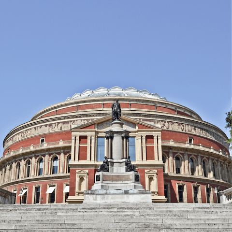 Relish a night at the opera, at the Royal Albert Hall, a fifteen-minute stroll away