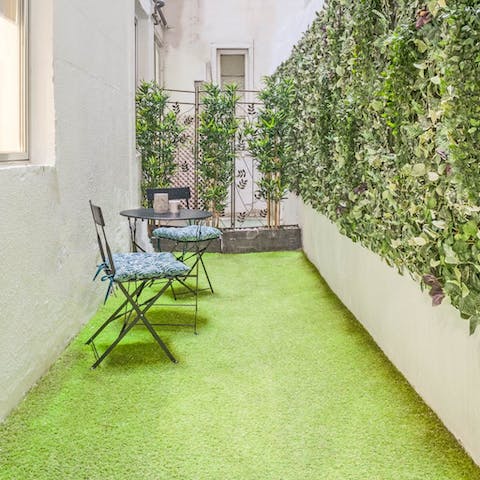 Sit out in your private outdoor space