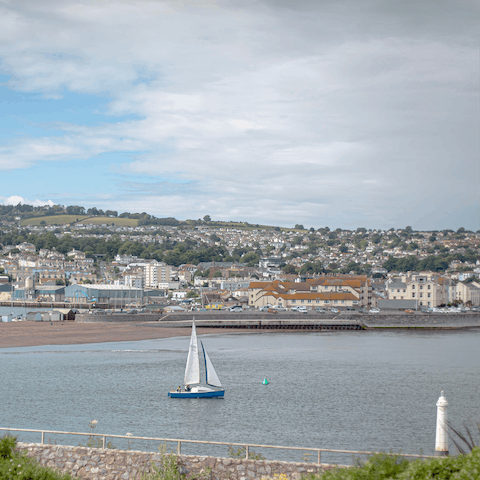 Take a stroll down to Torquay Marina, just over a mile away