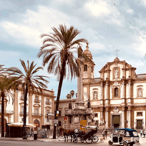 Take a day trip to explore the city centre of Palermo