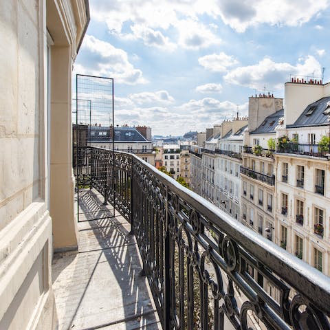 Take morning coffees out onto the balcony – it's a view you'll never tire of