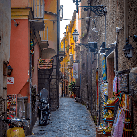 Wind your way through the historic heart of Sorrento