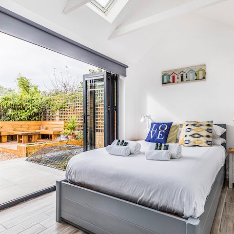 Wake up and immediately head into the garden with direct doors from the bedroom