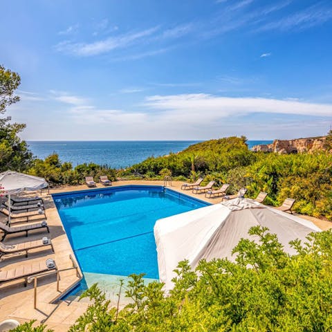 Enjoy stunning views from your private pool