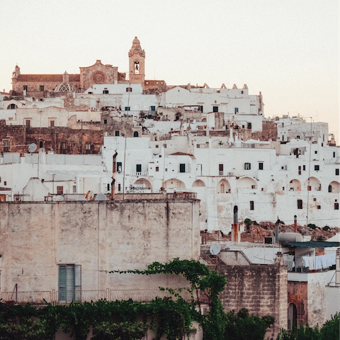 Explore Ostuni's whitewashed old town and its many historic sights