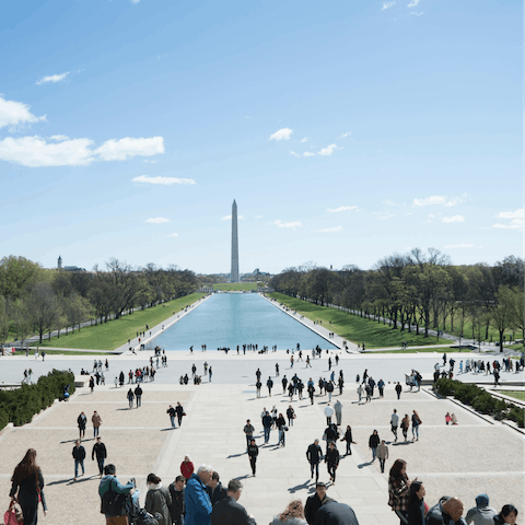 Visit the Washington Monument, less than 7-miles away