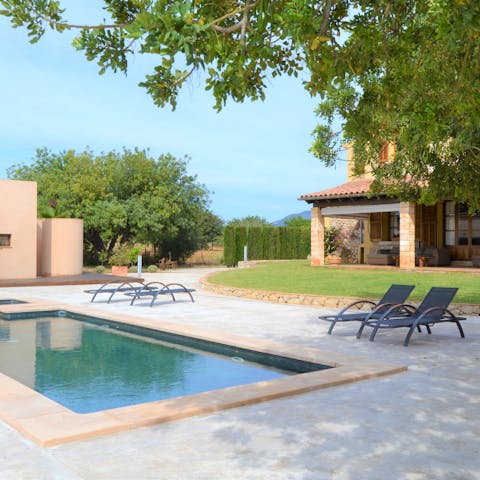 Find a wonderful sense of relaxation whilst lounging by the pool