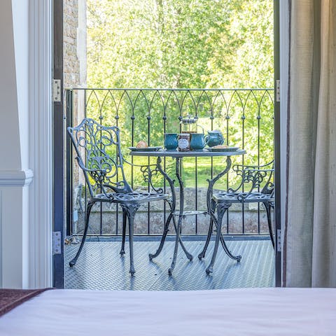 Step out onto your long balcony from your living room and both bedrooms