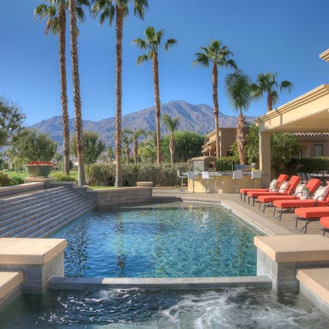 Cool off in the immaculate pool
