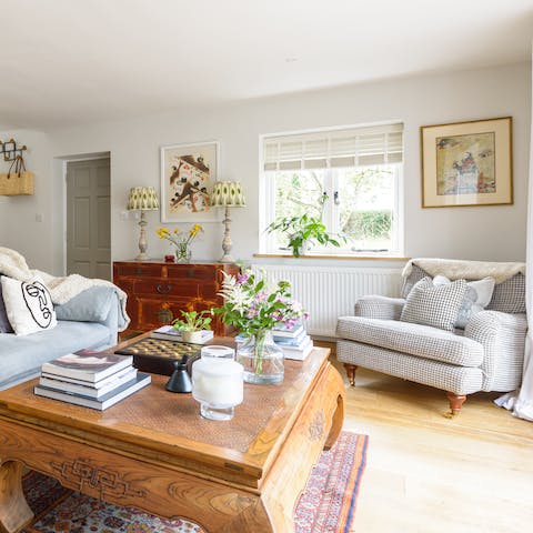 Enjoy the comfy, cosy living room and really relax