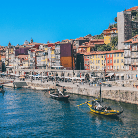 Stroll down to Douro River for sundowners, within walking distance
