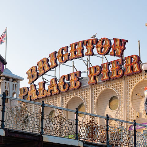 Day trip to the vibrant town of Brighton, a fifty-minute drive away