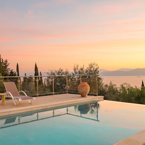 Admire those breathtaking sea views from the privacy and comfort of your pool 