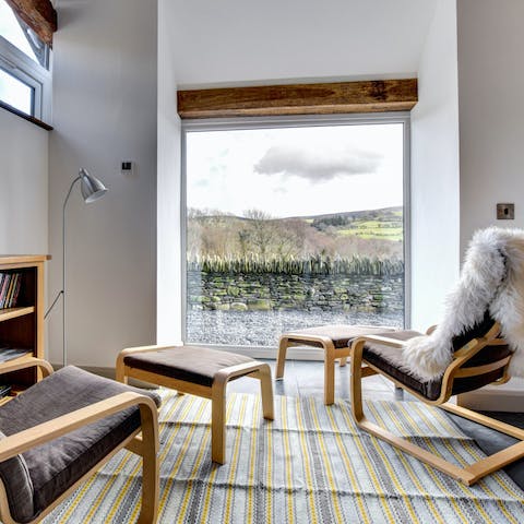 Curl up quietly with a book in the west-facing Sun Room