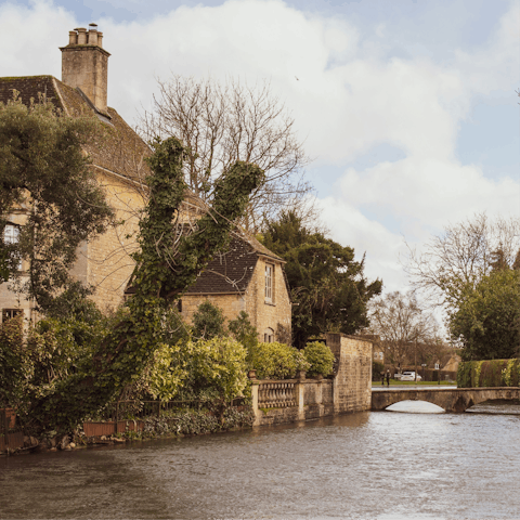 Take a day trip to pretty Bourton-on-the-Water, a short drive away