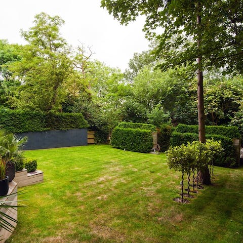 Make the most of the stunning and private garden