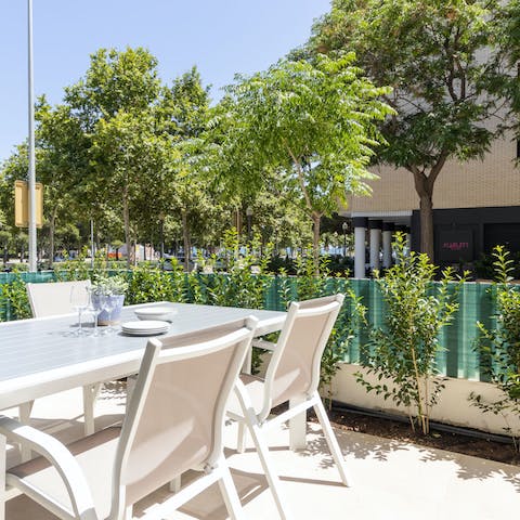 Embrace the magic of outdoor living from the balcony
