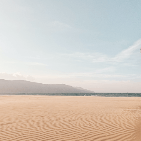 Stroll thirteen minutes to Almirida beach to splash in the shore