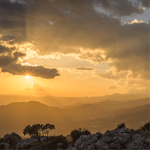 Stay in the Axarquía region of Andalusia, where the rocky terrain remains untouched