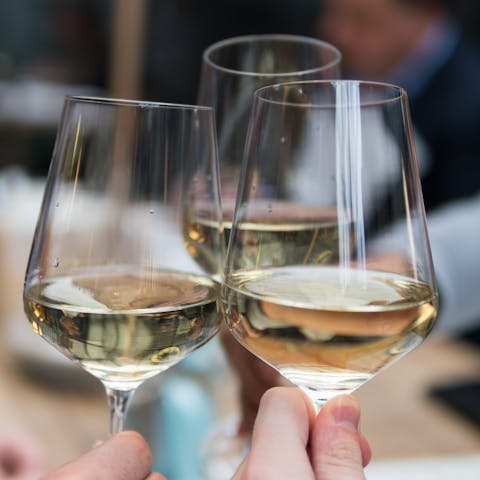 Enjoy a glass of wine at a wine tasting