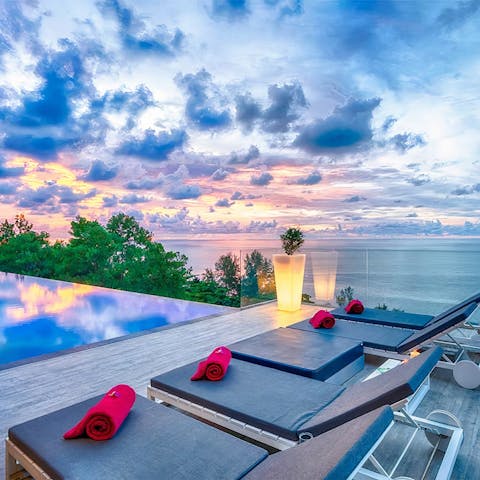 Catch a magnificent sunset from the pool deck each evening