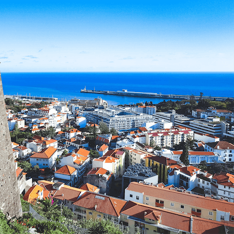 Adventure around the city of Funchal, a fifteen-minute drive away