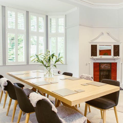 Gather around for a dram of whisky by the original fireplace