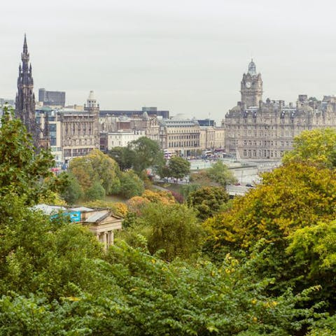 Admire striking views of the city centre from your sash windows
