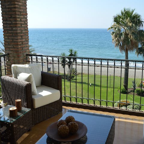 Soak up the stunning sea views from your balcony