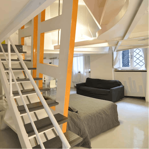 Admire its architect-designed modern interior