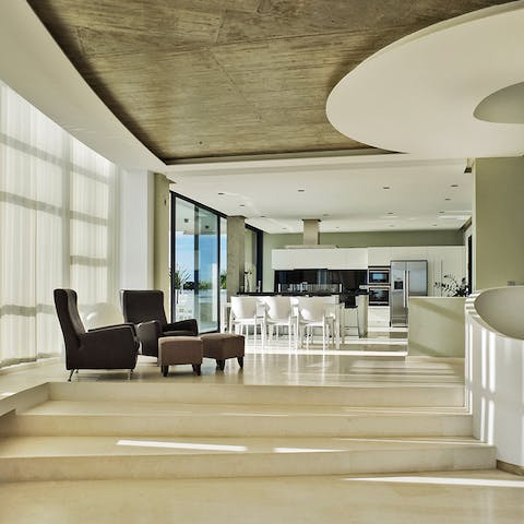 Enjoy bright and breezy open-plan spaces