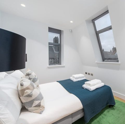 Wake up to charming views of Shoreditch's rooftops