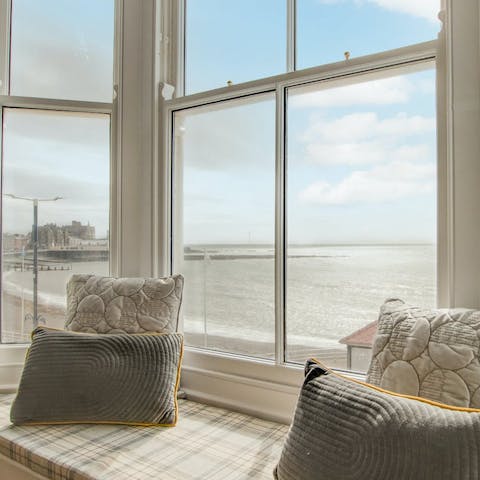 Sit back in the bay window with a good book and a sea view