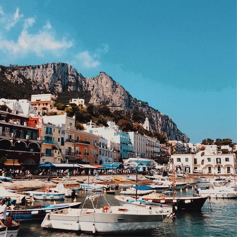 Hop on the hydrofoil to visit nearby Capri