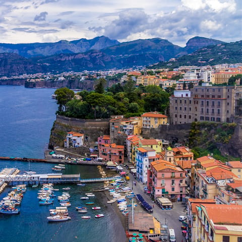 Stroll around the sun-soaked squares of colourful Sorrento