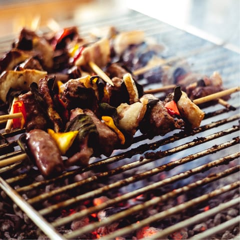 Grill up something fresh on your roof terrace barbecue (or have the host arrange for the private chef)