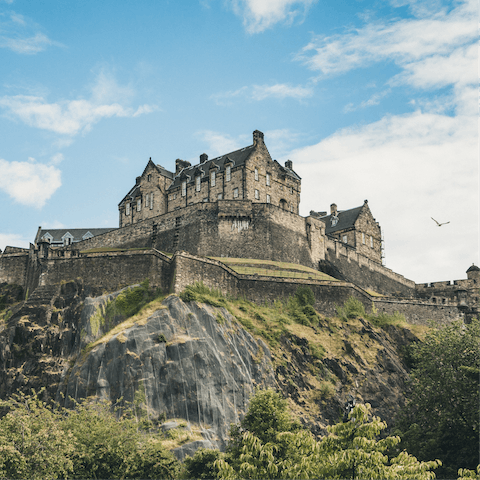 Call in on your neighbours at Edinburgh Castle, just a short walk away