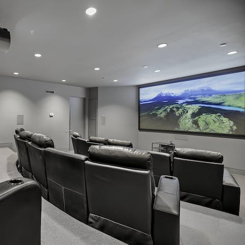Watch a movie in the cinema room before an in-villa spa treatment