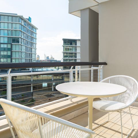 Sit out on your own balcony and enjoy the views of the city