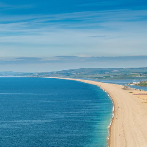 Drive south to the Jurassic Coast to find some stunning beaches and historic sites