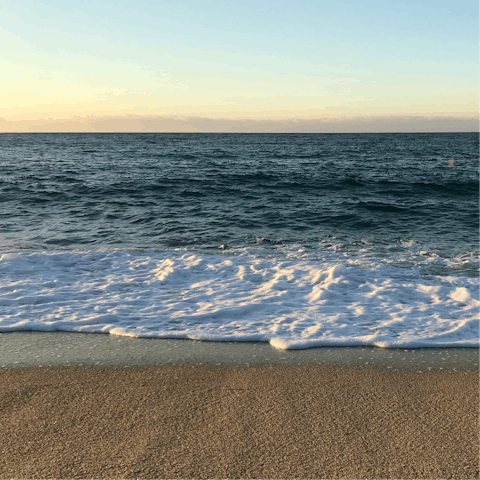 Head down to one of the largest beaches in the area 